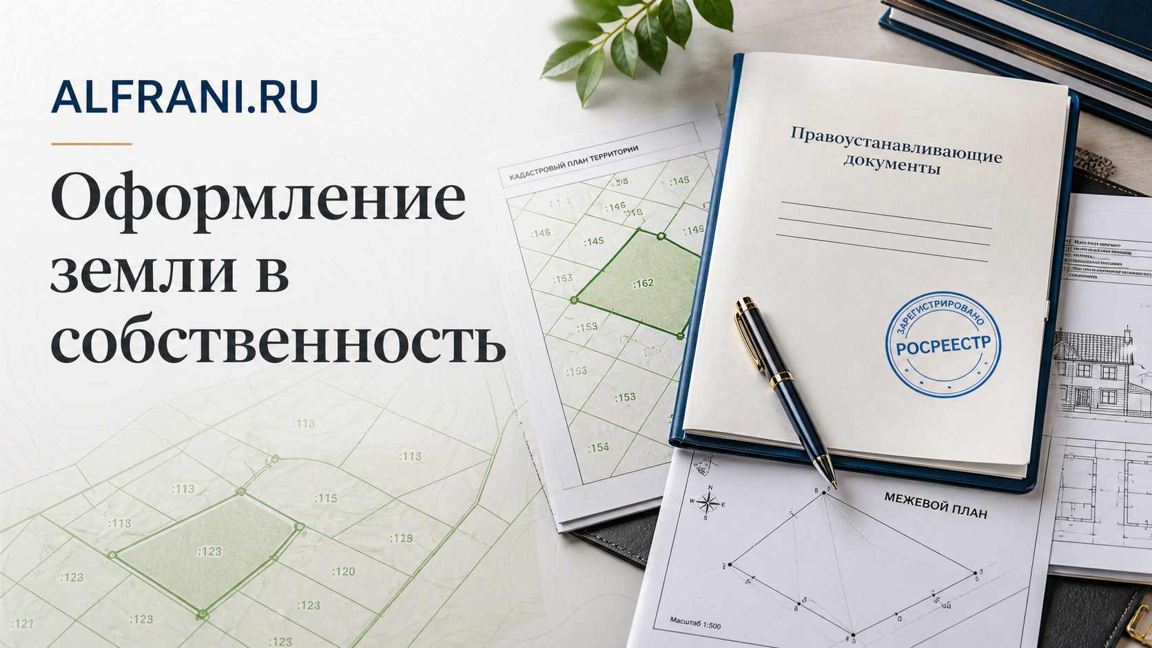 Кадастровые и правоустанавливающие документы для оформления земли